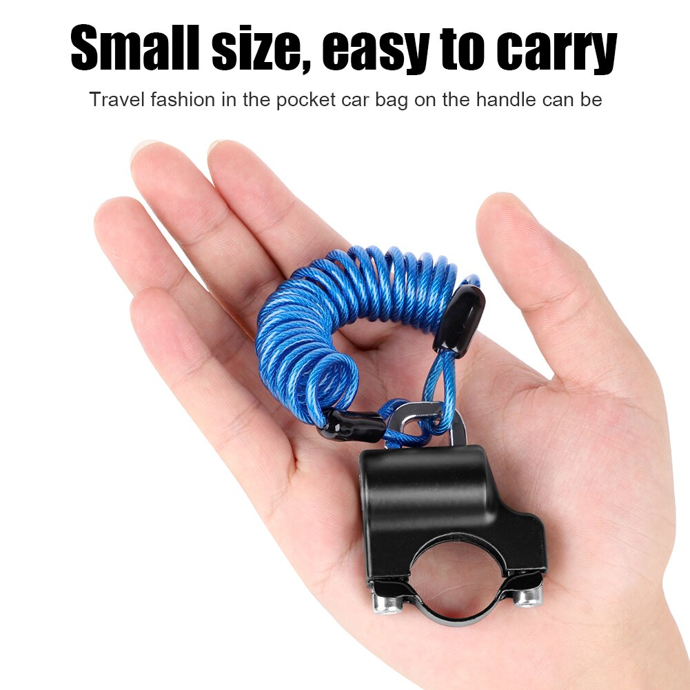 Motorcycle Mountain Bike Cable Lock Bicycle Helmet Wire Rope Lock for WEST BIKING Outdoor Cycle Biking Entertainment