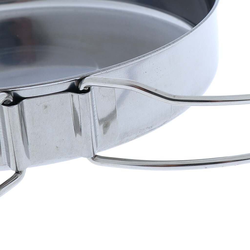 Mini Stainless Steel Frying Pan Nonstick, Outdoor Picnic Backpacking Camping Cooking Pot Cookware