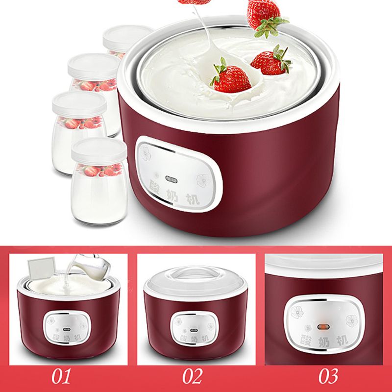 Mini Electric Yogurt Machine Multifunctional Fully Automatic Constant Temperature Fermentation Yogurt Maker Kitchen