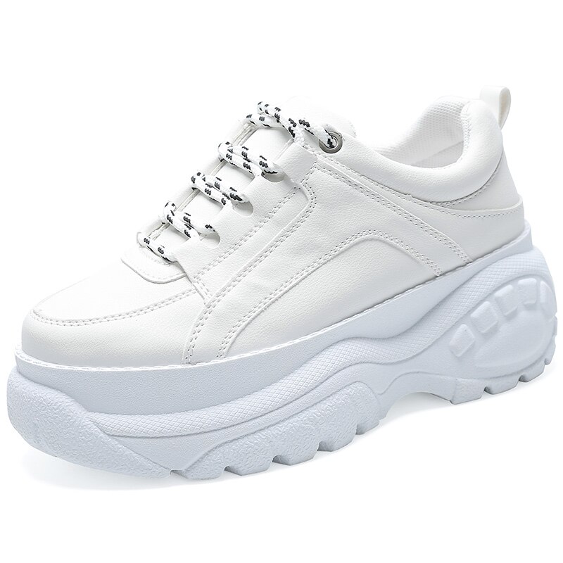Efterårs platform buffalo sko kvinder afslappede sneakers rund tå flade zapatillas mujer  st456 st463