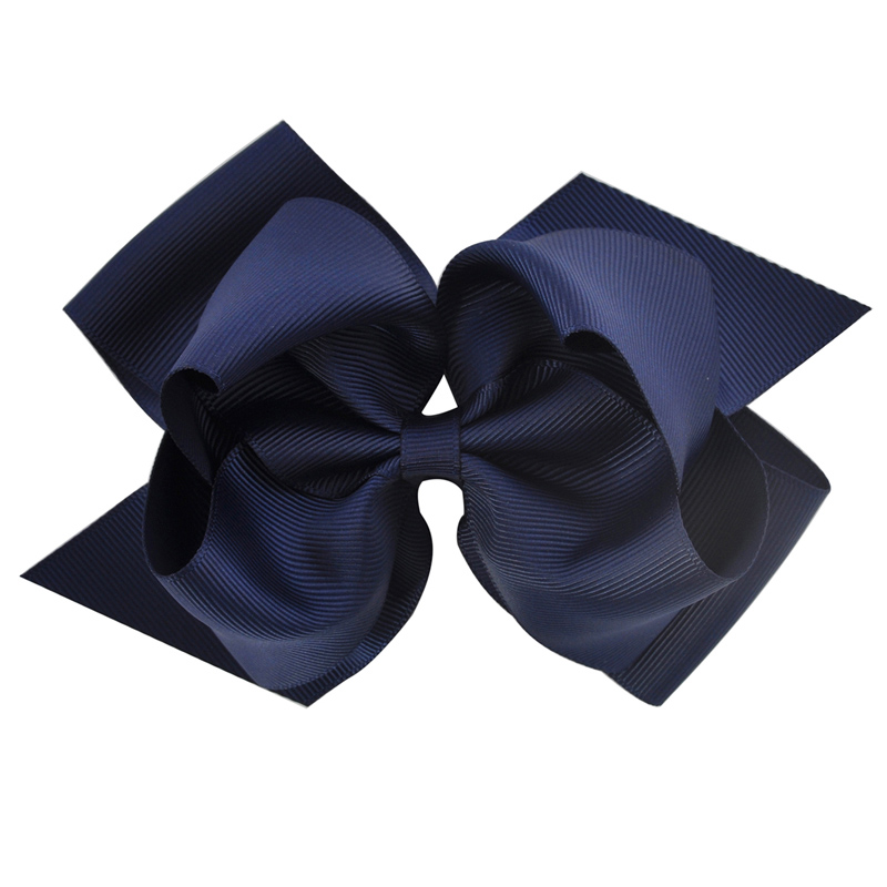 1 lazo de 6 pulgadas de doble capa, cinta de grogrén sólida, lazo para el pelo para niñas, pinzas para el pelo, accesorios para el cabello, horquillas para baile