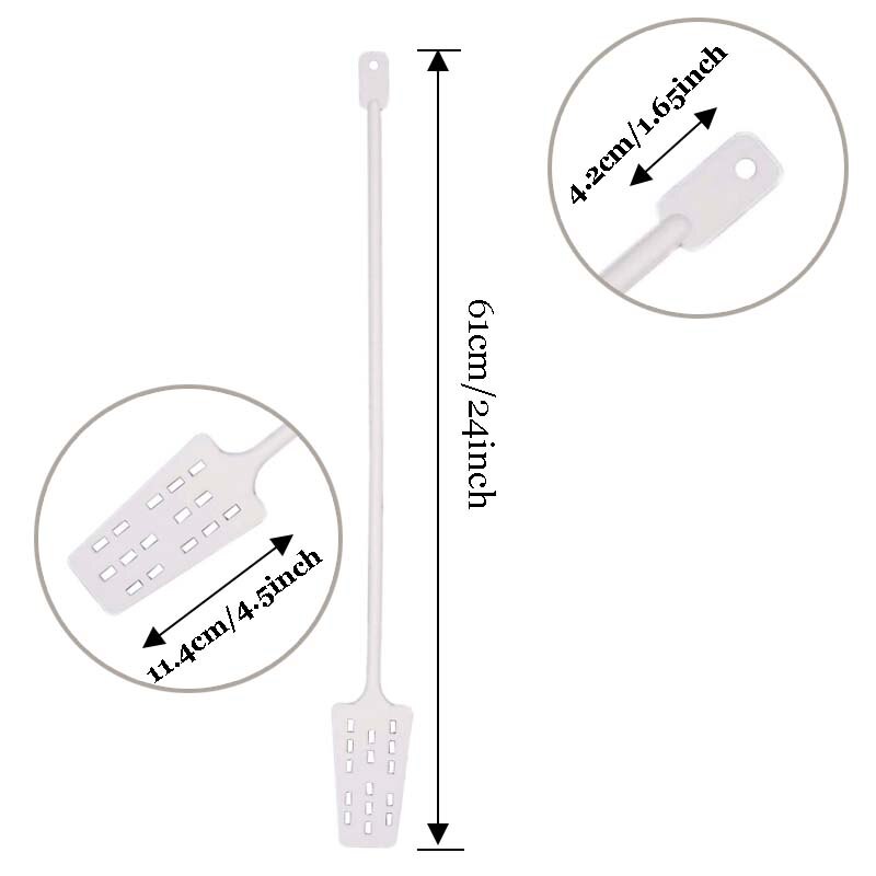 Mash Paddle Plastic - 24 in./61cm Homebrew Paddle Heat Resistant Paddle Beer & Wine Stirrer Paddle