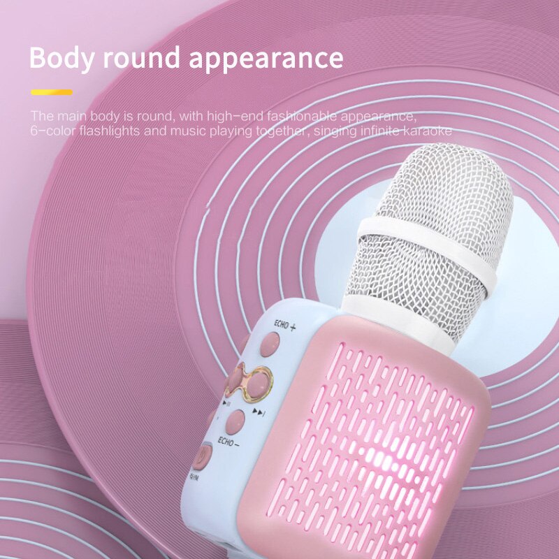 L858 Karaoke Microphone Wireless Bluetooth Microphone Voice Changer Mic Megaphone 5 Kinds Of Voice Conversion Magic Microphone