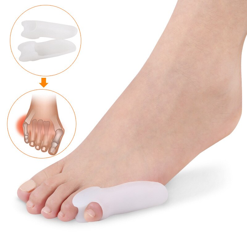 3Pair Silicone Toe Separator Little Thumb Valgus Correction Separateur Orteil Hallux Valgus Adjuster Orthotics Pedicure