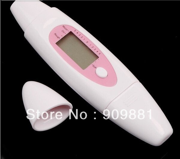Digital LCD Facial BIA Skin Analyzer Salon Spa Home Handheld Face Water Skin Moisture Oil Softness Tester With Package
