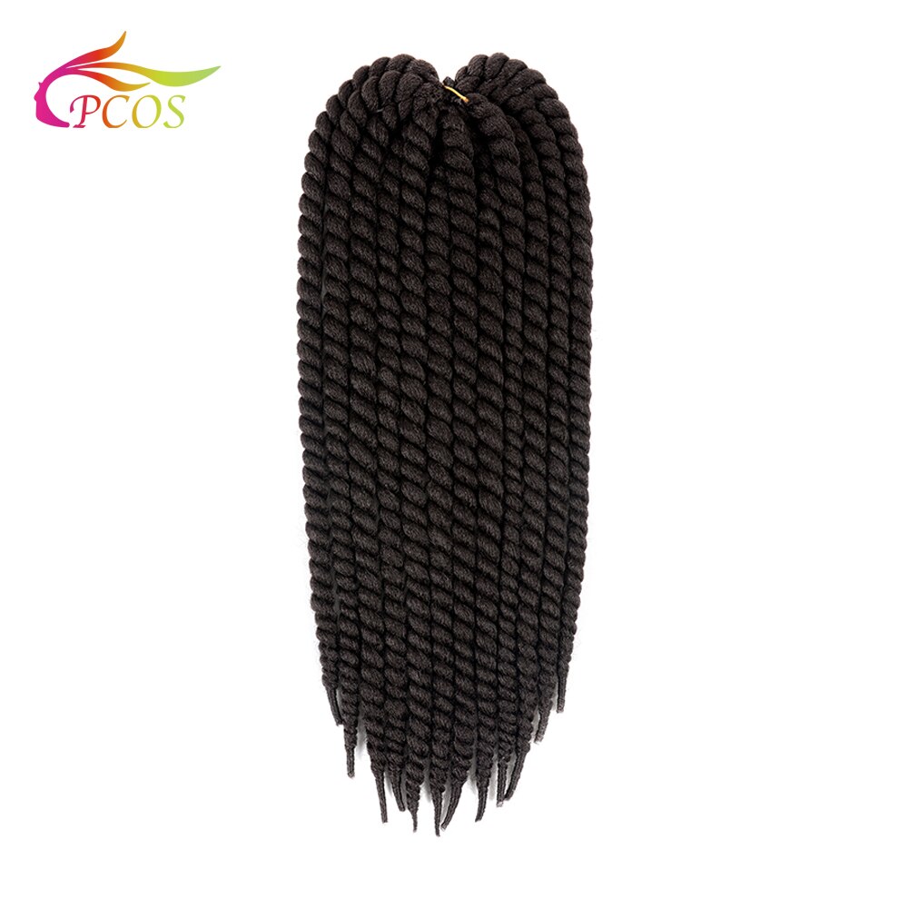 22'' Havana Mambo Twist Hair Crochet Braids Lots Color Ombre Synthetic Crochet Hair Dreadlocks Braid Hair Wig