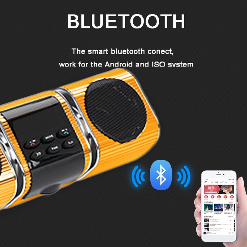 Altoparlanti Stereo per moto Bluetooth impermeabili sistema Audio USB AUX SD Radio FM lettore MP3