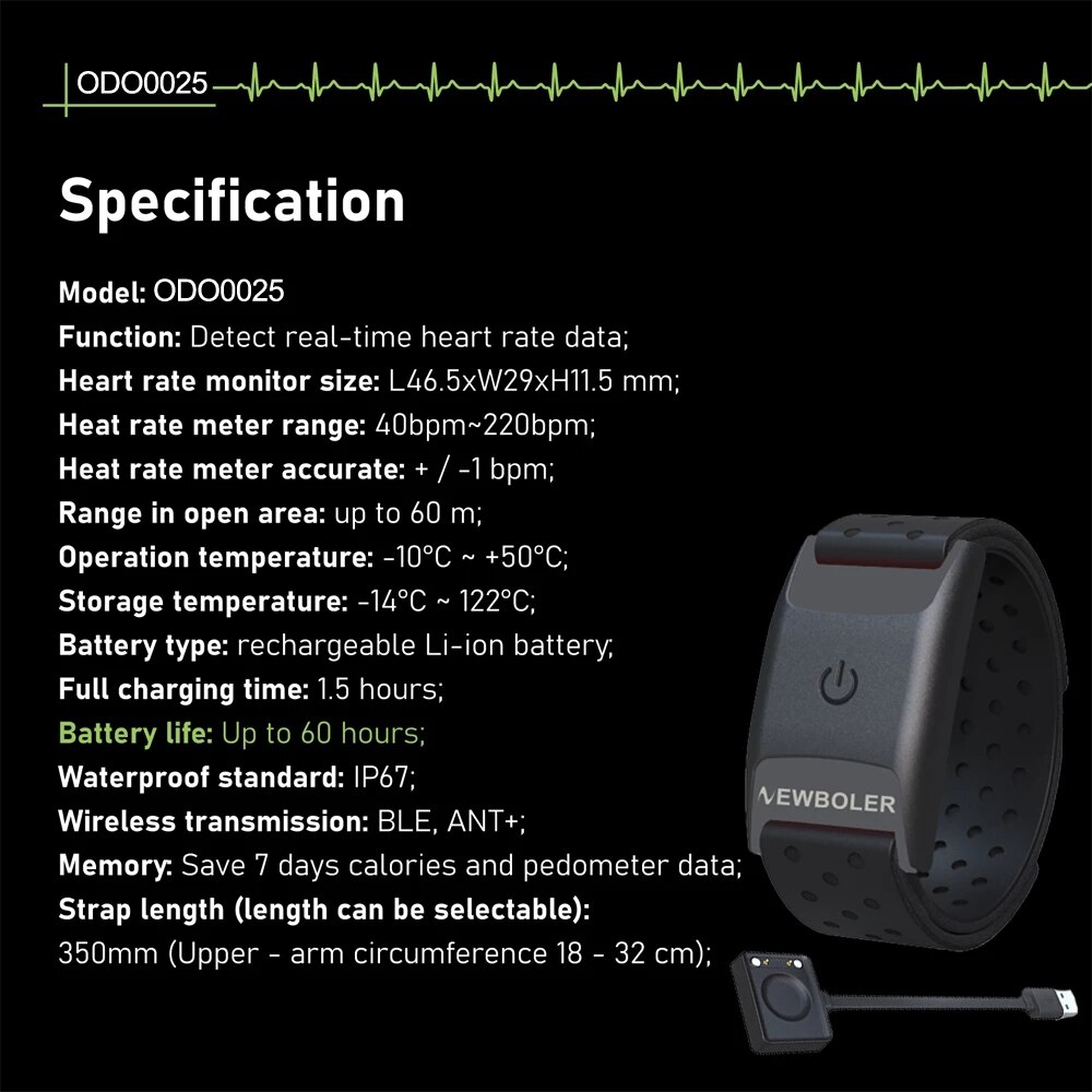 Wahoo Zwift – bracelet avec moniteur de fréquence cardiaque, Bluetooth 4.0 ANT, capteur de Cadence pour ordinateur de vélo GPS