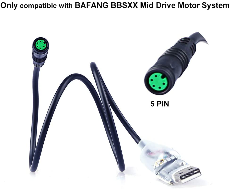 E-bike Bafang USB Programming Cable for BAFANG 8FUN BBS01 250W 350W BBS02 500W 750W BBS03 BBSHD 1000W Mid Drive Motor Kits EBIKE