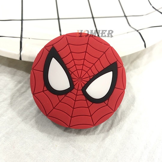 Universal phone Stand bracket Expanding Stand stretch grip phone Holder Finger Cute cartoon stand for iphone 7 8 plus XS: Spiderman