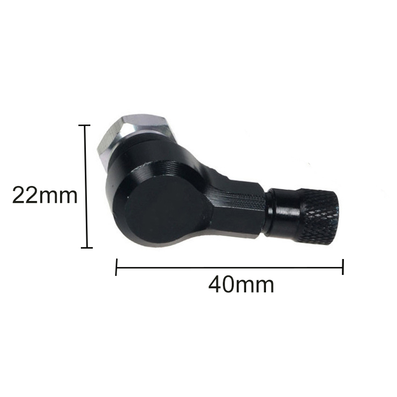 2pcs 90 Degree Angle Aluminum Alloy Valve Stem Motorcycle Wheel Tire Tubeless Valve Stems For Rim Wheel Parts CNC Motorcycle Rim