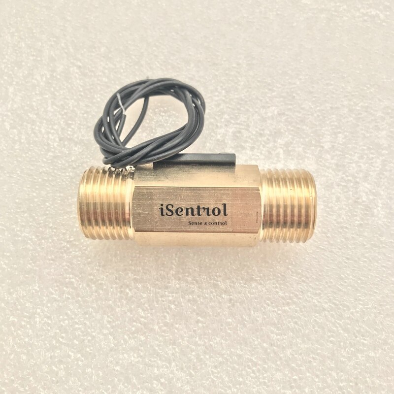 USG-FS21TA Flow Sensor Switch Reed Switch Brass Gravity Sensor Switch 1.5-12L/min DC24V 10W 2 wire Saier Sensor iSentrol