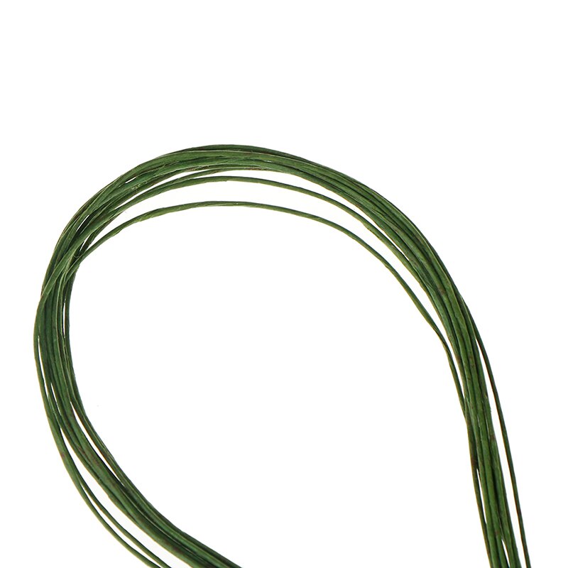 Green 12pcs/lot 60cm Iron Wire Plastic Florist Stub Stems Floral Wire Wedding Bridal Bouquet Craft Decor