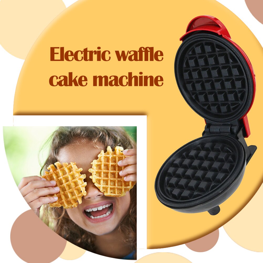 Mini Electric Waffles Maker Bubble Egg Cake Oven Breakfast Waffle Machine Fried Egg Pancake Pan Eggette Machine Mini Waffle Pot