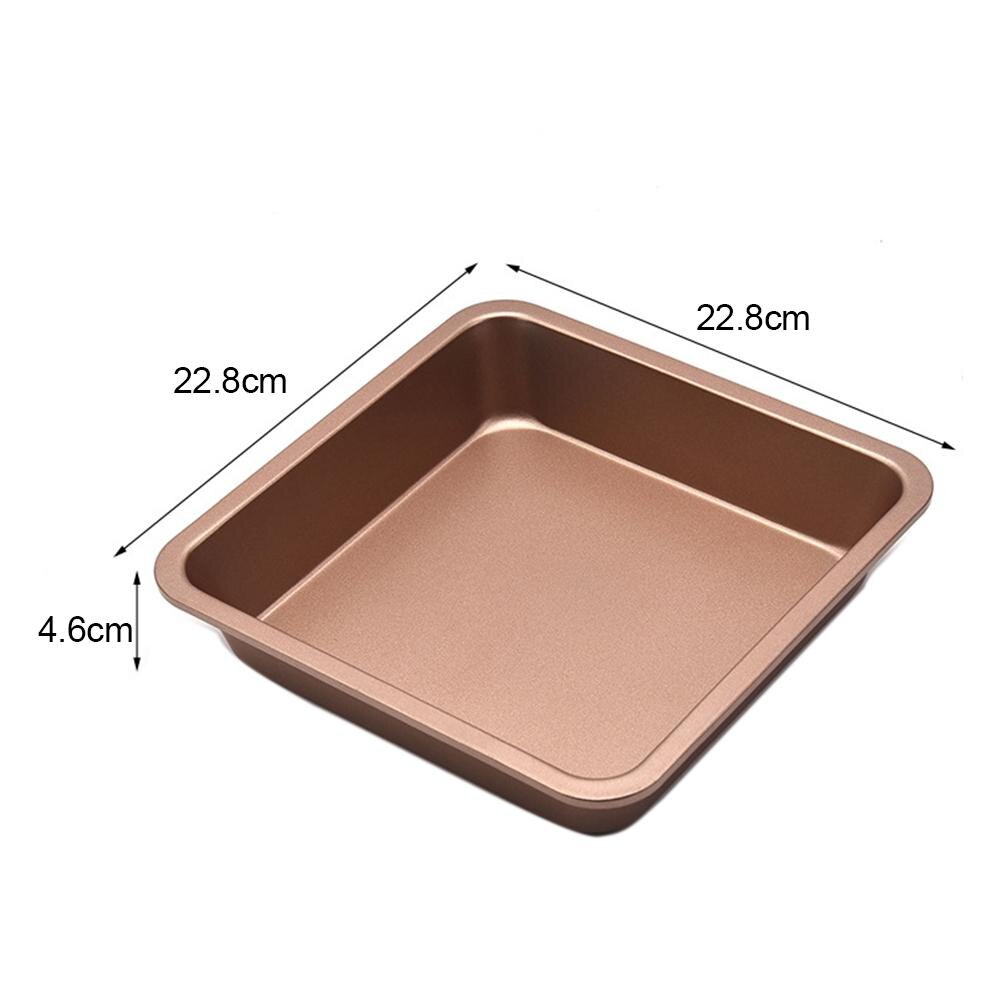 8 Inch Carbon Steel Square Baking Pan Carbon Steel Oven Bread Cookie Cake Tray Mold Bakeware Baking Moulds Kitchen Accessories