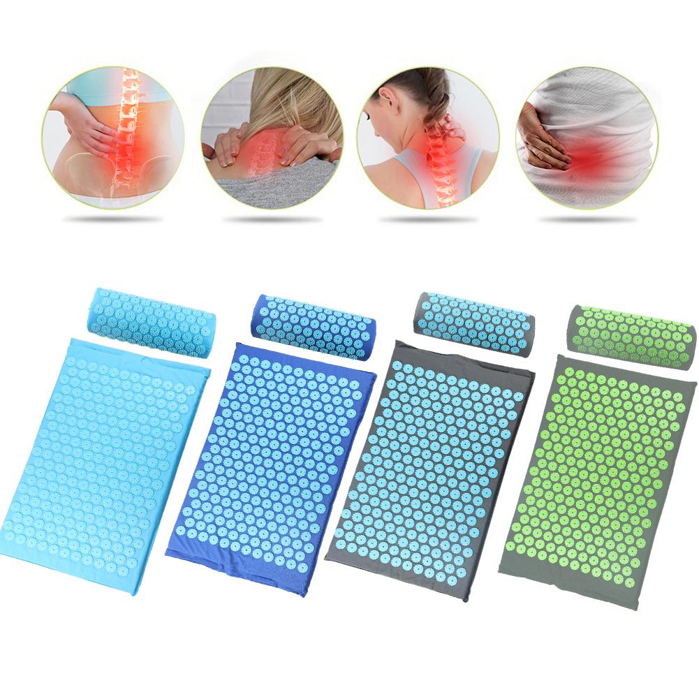 Acupressuur Massager Mat Ontspanning Relief Stress Tension Body Met Kussen