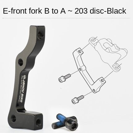 Bicycle Mountain Bike Disc Brake Transition Socket 160 Bicycle 180 203 Disc Fork Rear Brake Transition Socket: O