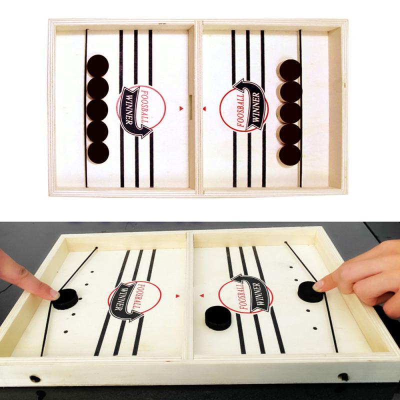 Table Hockey Paced Sling Puck Board Games Sling Puck Winner Party Game Toys For Adult Child Family Party Game Toys Fast Hockey