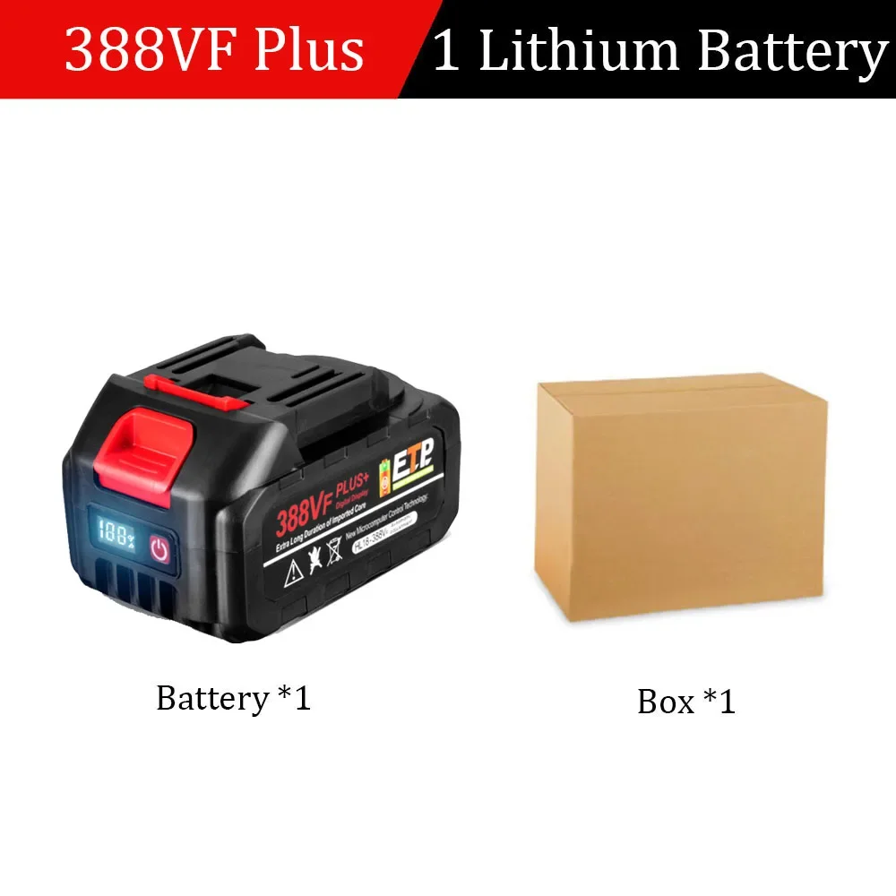 20V 928VF 388VF Plus Akku 30000mAh 20000mAh Mit LED Power Display Für Makita 18V Power werkzeug Batterie EU Stecker: Grey