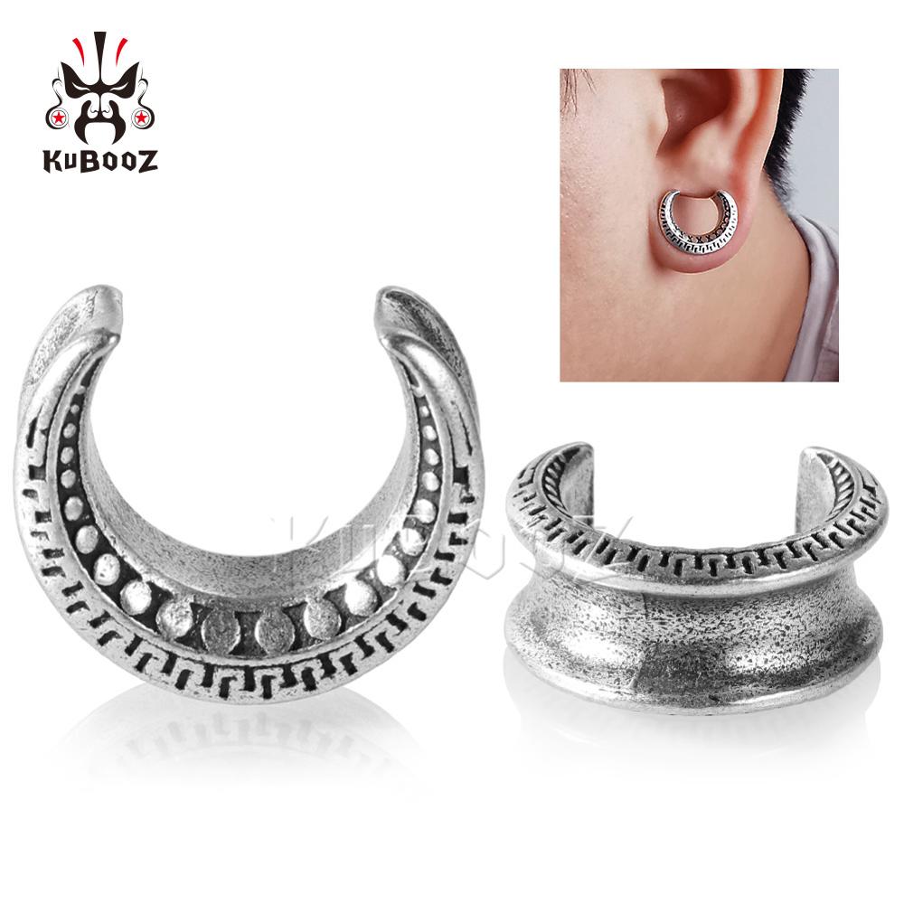 KUBOOZ cuivre oreille jauges bouchons et Tunnels pour oreilles Piercing anneau extenseur civières corps Piercing bijoux