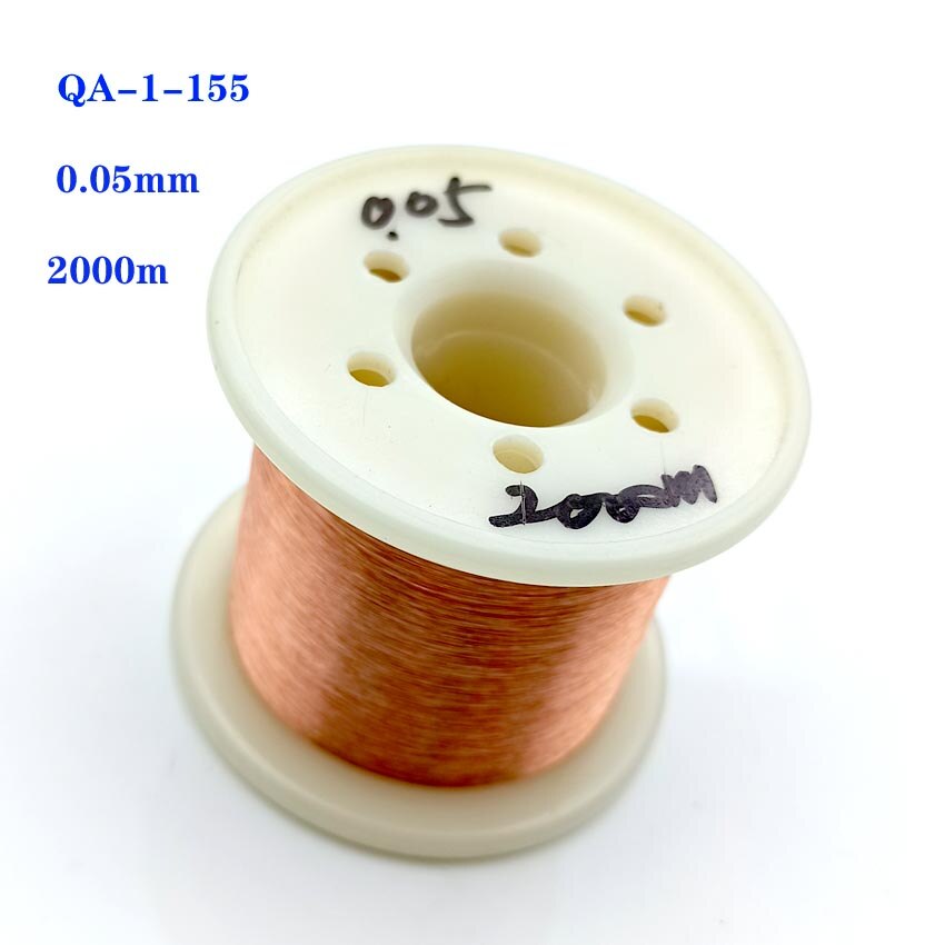 0.05mm 0.06mm 2000m kobbertråd polyurethan emaljeret tråd qa -1-155 0.07 0.08 0.09 mm 1000m 2000m meter / stk: 0.05mm -2000m