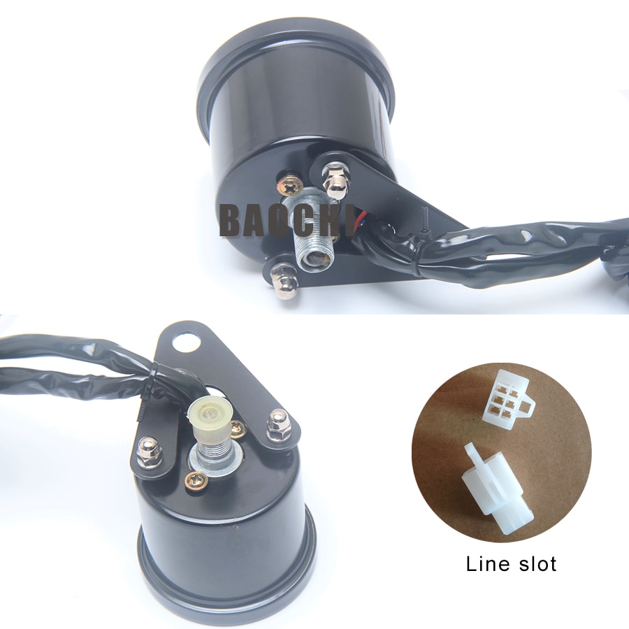 Refit Universal Motorcycle Eletric Speedometer 0-5 Gear Instruments Escape Odometer Tachometer for Retro Harley CG125 Scooter