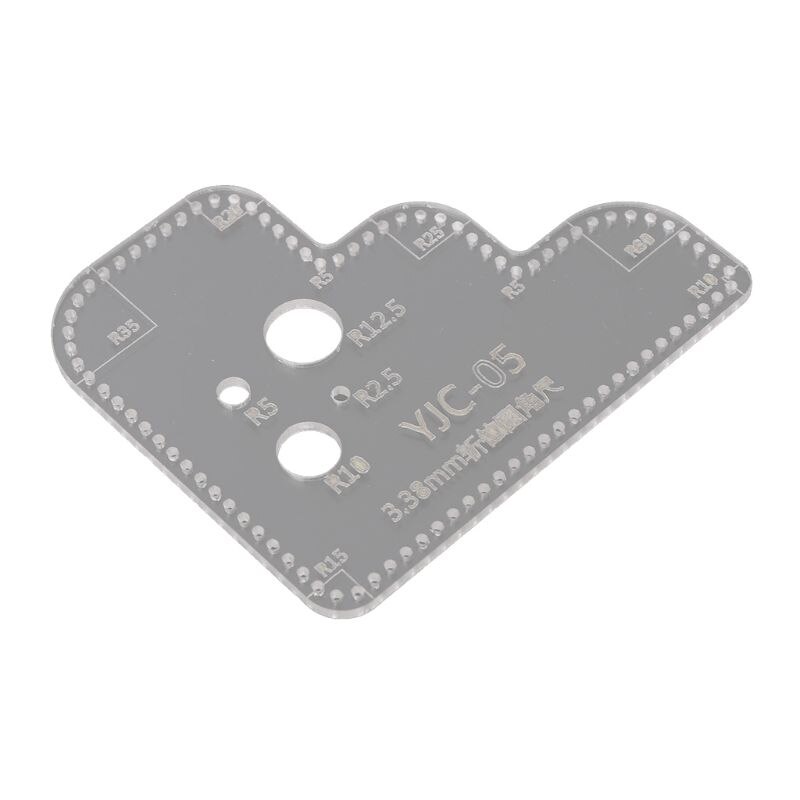 Leder Handwerk Plexiglas Acryl Schneiden Schablone Schablone Für DIY Scrapbooking Präge Dekorative Ecke NäHenne Werkzeug: 05