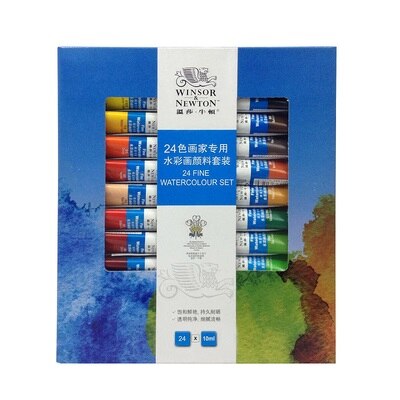 Windsor Newton Aquarel Verf Art Verf Acuarelas Art Leveringen Schoolbenodigdheden: 24color