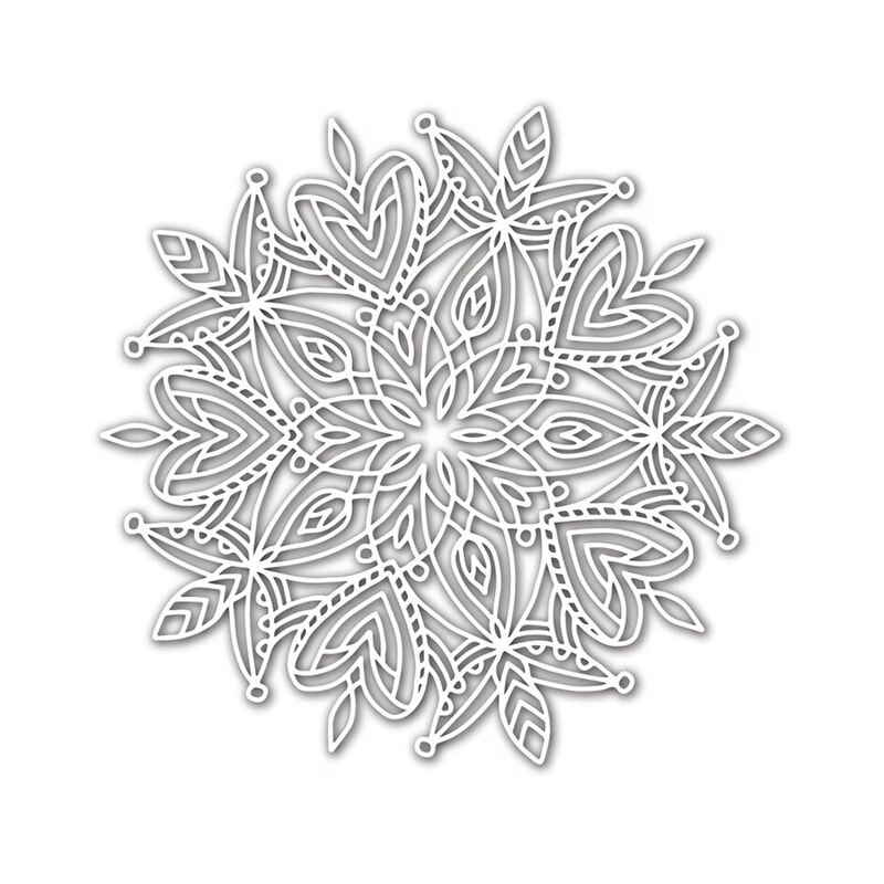 Firkantede blomsterblade lagdelt mix mønster baggrund tegneark gør-det-selv scrapbog kort album lav kunsthåndværk plast stencil 09: 16