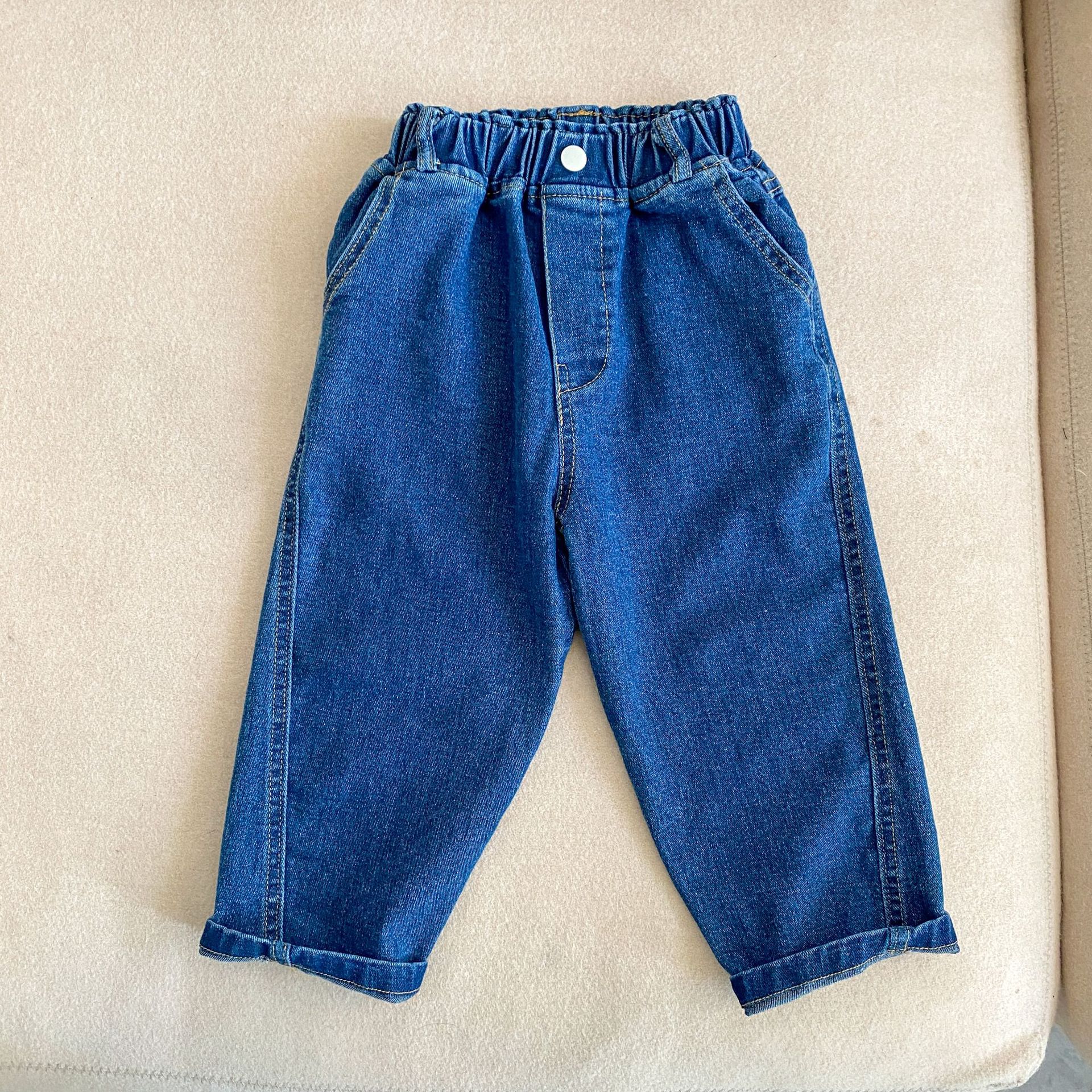 Jeans en Denim pour filles, printemps 2022: blue / 18M