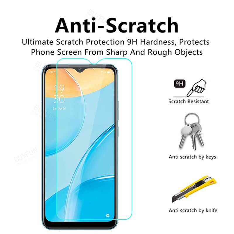 2in1 Tempered Glass for OPPO A15 Glass Camera Lens Protector Film For OPPO A15 OPPOA15 Safety Protective Glass Case