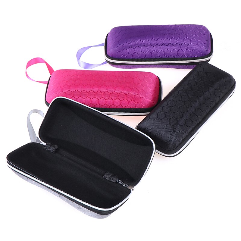 1pcs Eyewear Cases Cover Sunglasses Case Glasses Box With Lanyard Zipper Eyeglass Cases For Men Women