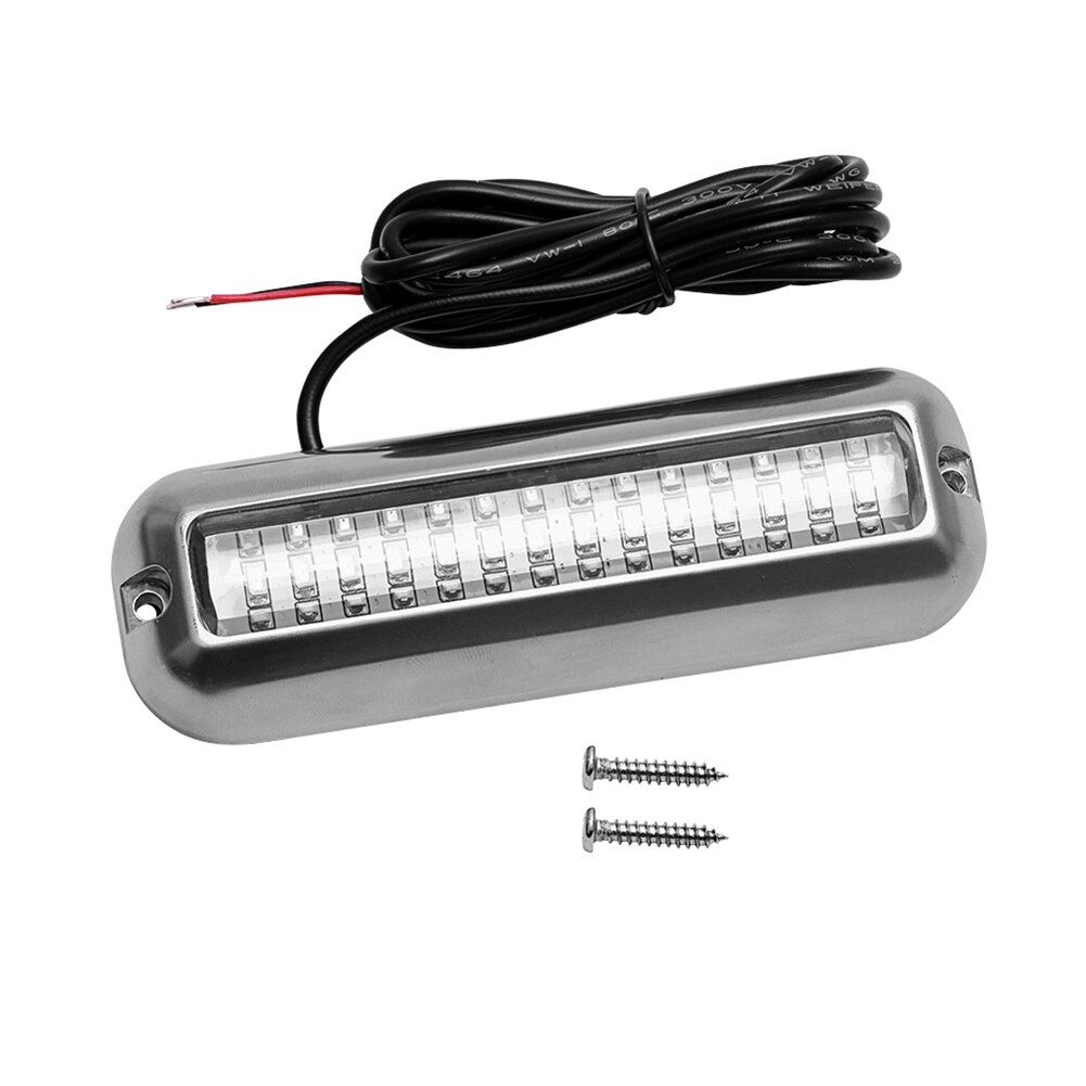 50W 42 LEDs Boat Transom Light Stainless Steel Waterproof Marine Boat Underwater Pontoon Transom Light Universal