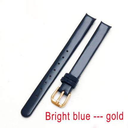 BRETA uhr Gurt leder für CK uhren Band K43231 K43232 K43236 10mm Schwarz Weiß Bogen Gurt: Blau Licht Blau