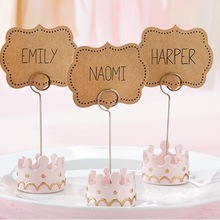 20 stücke Kaiserkrone bilden Ort Kartenhalter Clips Platz-kartenhalter/Foto Halfter Hochzeit Tischdekoration