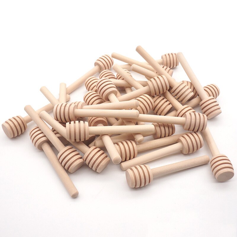 Honing Stick Mini Houten Honing Dipper Sticks Honing Stirrer Honing Wand Voor Honing Doseer Honing Bruiloft Gunsten Beste P