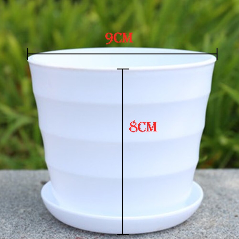 Mini caja de plástico blanca para cultivo, maceta para flores, plantas suculentas maceta para, decoración para el hogar, macetas para guardería, 10 piezas