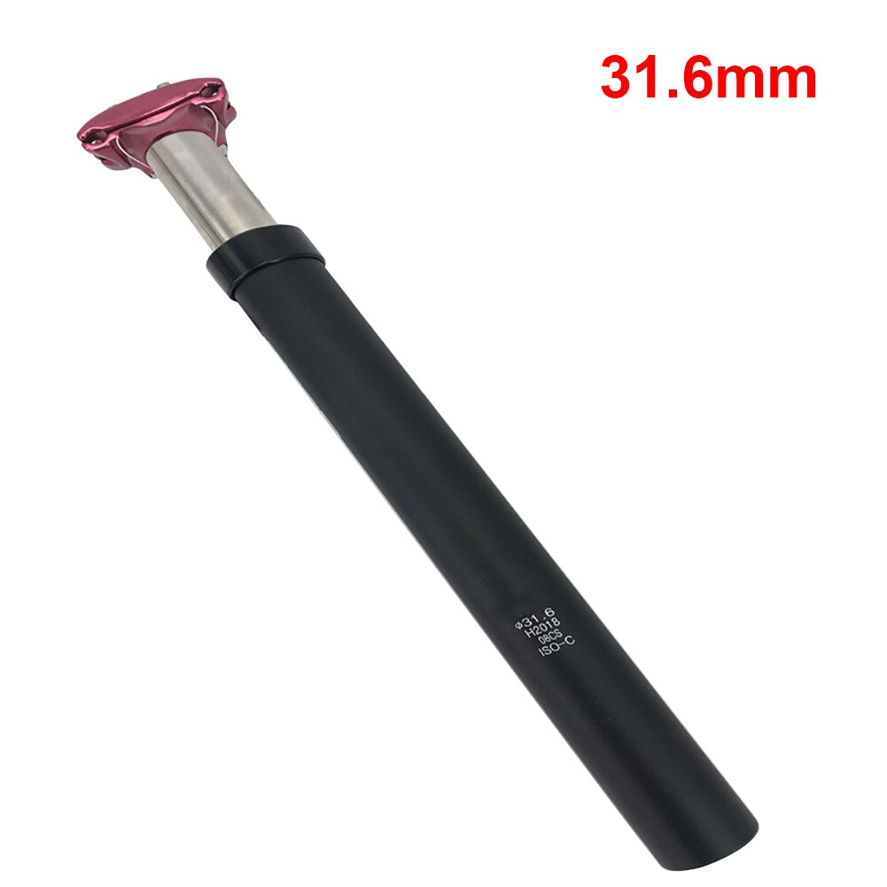 27.2mm/31.6mm Mountain Bike Bicycle Suspension Seat Tube MTB Setback Shock Absorber Damping Suspension Bicycle Seat post: Red 31.6mm