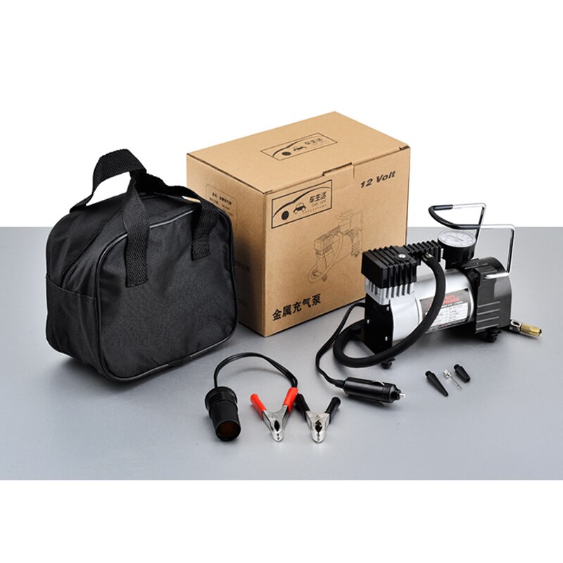 DC 12V Auto Elektrische Luftpumpe Pumpe Einzigen-zylinder Auto Reifen Luft Kompressor mit Reifen Druck Monitor