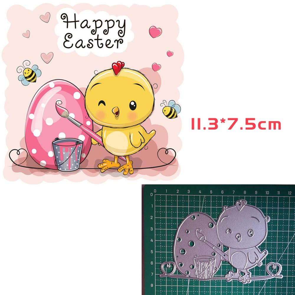 Easter Day flowers eggs craft dies metal cut card making dies cuts paper for DIY scrapbooking tools: 455