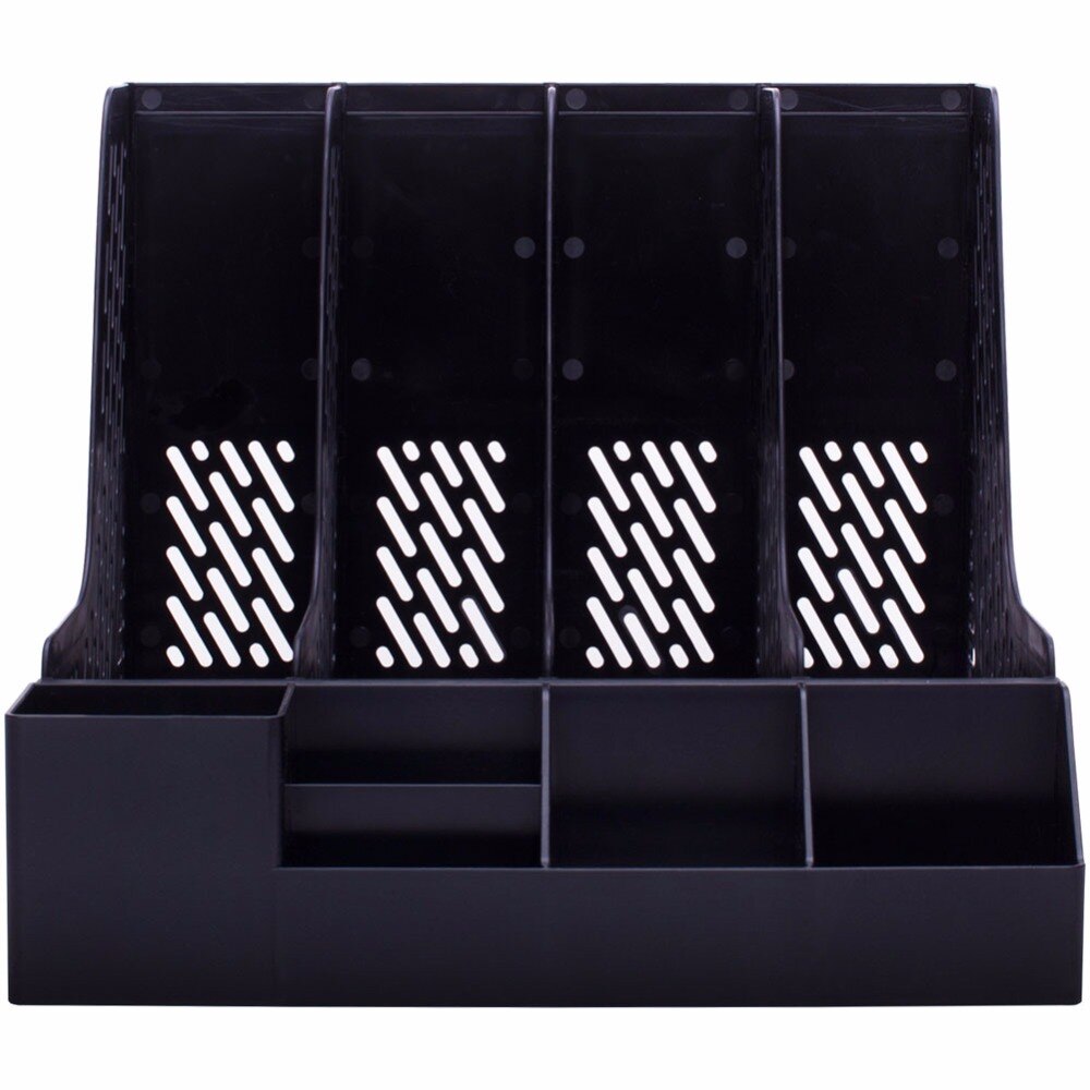 1 Pc/Pack 4-Layer Plastic A4-Size File Tray & Magazine Organizer for Office and Home