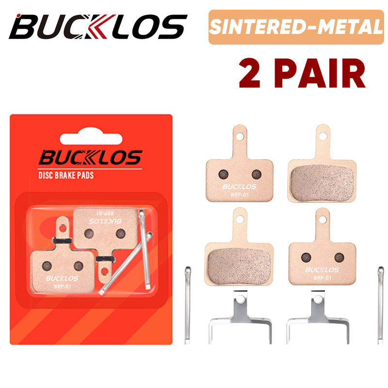 BUCKLOS Sintered-Metal MTB Brake Pads for B01S B05S Bicycle Hydraulic Disc Brake Pads Metallic Bike Brake Pad Mountain Bike Part: Yellow
