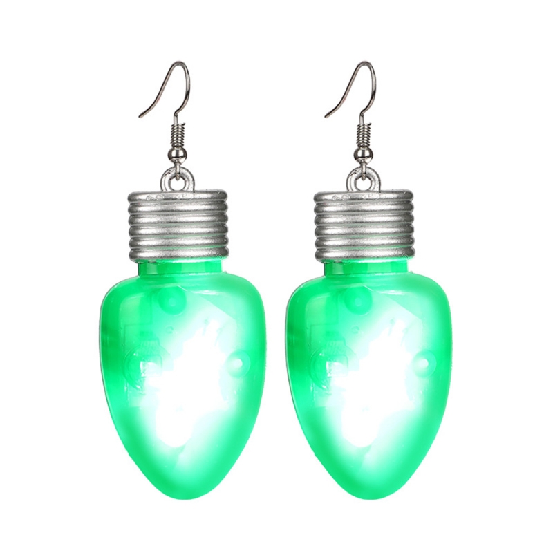 Brincos Glow in the Dark Snow Presente com LED para joias femininas