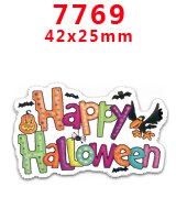 Diy askartelutarvikkeet halloween-painetut tasaselkäiset tasomaiset hartsit 30 kpl. pr -1191-9804: Pr -7769