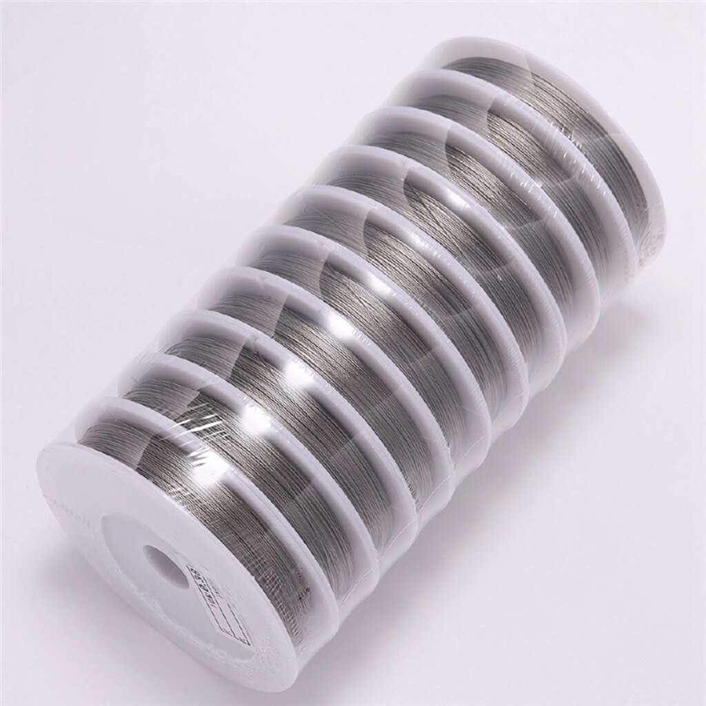 6-30M 0.3 - 1.0mm Stainless Steel Beaded Wire Tiger Tail Beading Wire For Jewelry Making Jewelry Finding Accessories