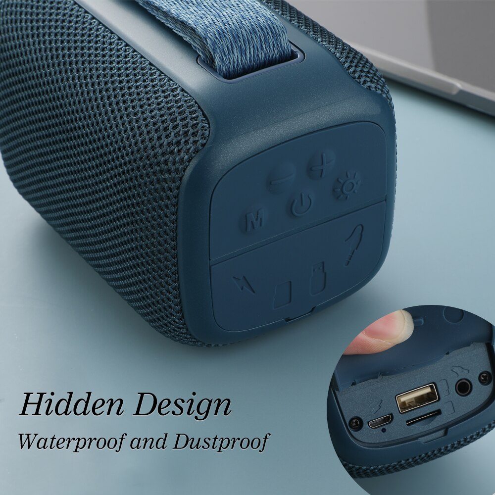 Tragbare TG339 Lautsprecher Drahtlose Bluetooth-kompatibel Wasserdichte draussen Stereo Lautsprecher Subwoofer Unterstützung TF Karte FM Radio