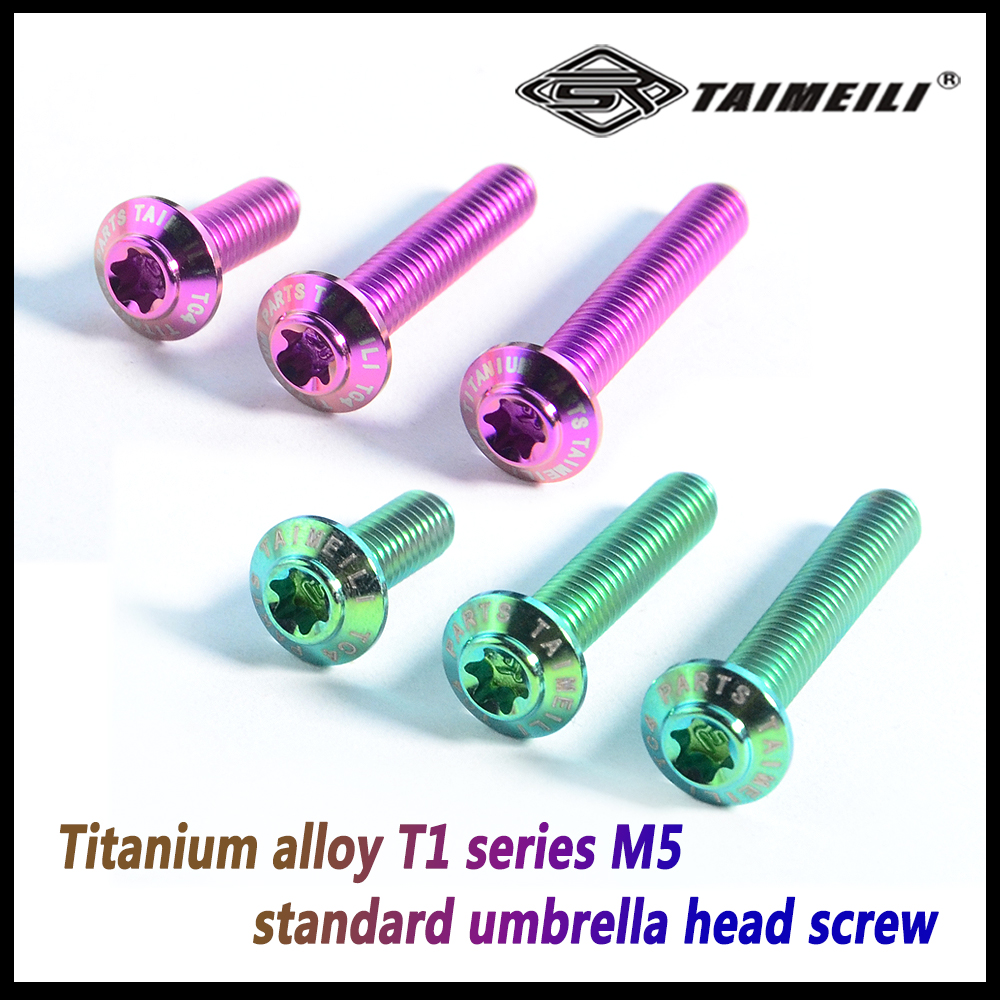 TAIMEILI titanium legering paraplu hoofd schroef T1 serie standaard paraplu hoofd M5x10-30mm motorfiets modificatie 1pcs