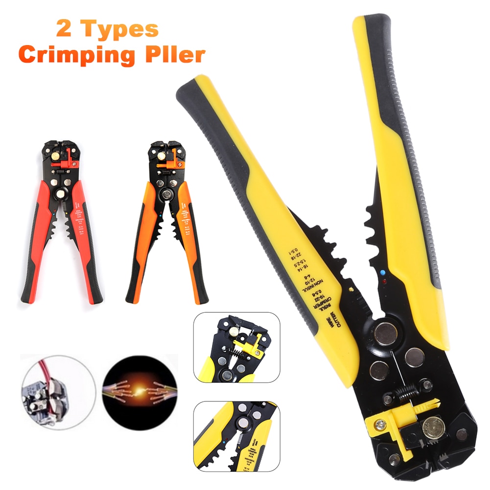 3 In 1 Self-Adjusting Cable Wire Stripper Cutter Crimper Crimping Stripping Multifunctional Automatic Electric Terminal Tool