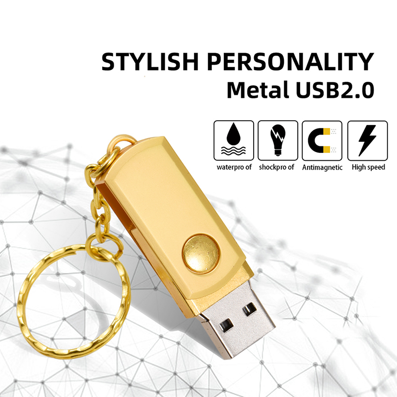 Unidade Flash USB de Alta Velocidade, Memory Stick, Disco em Chave, 2.0, 32GB, 64GB, 128GB, 16GB, 8GB, 4GB, 256GB