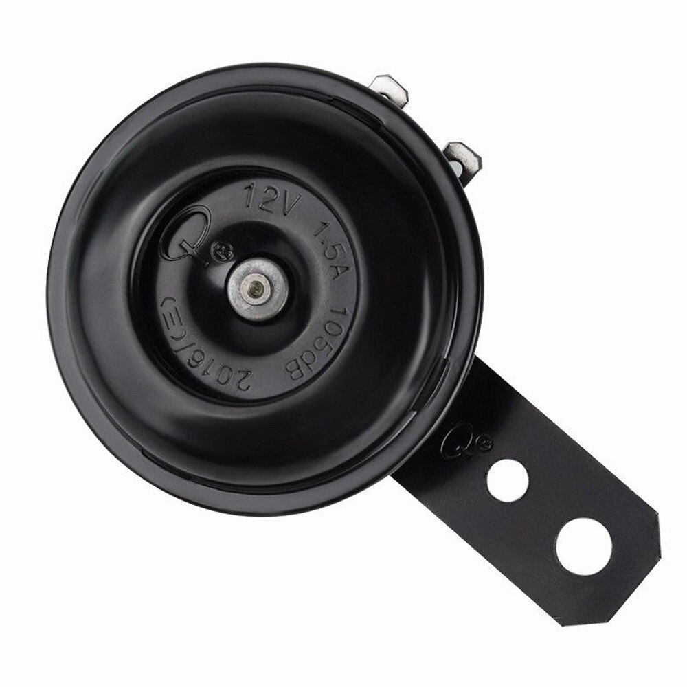 12v Loud Black Replacement Horn with Bracket 12Volt Motorcycle Bike